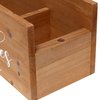 Elegant Designs Kitchen Organizer Take One or do the Dishes You Choose Script in White, Marker Slot Natural Wood HG2035-NWD